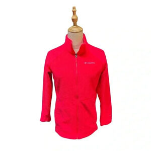 Columbia Pink Soft Zip Up Sweater Size L (14/16) Girls